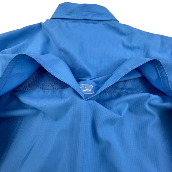 Drake DPF Performance Fishing Shirt Men's M Vented Mesh Button Down Short Sleeve - Picture 10 of 13